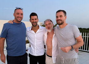 Đoković i Troicki na slavlju