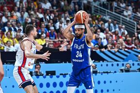 Džejkob Grandison na meču protiv Srbije