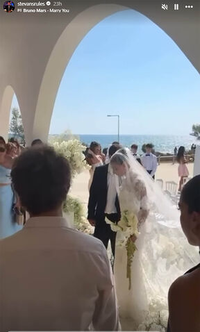 Ceca Ražnatović, Veljko i Lidija Ocokoljić na svadbi na Kipru (2).jpg