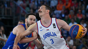 Strahinja Stojačić na utakmici Srbije u basketu 3x3