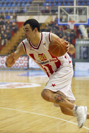 Pero Antić u dresu Crvene zvezde u prvom mandatu
