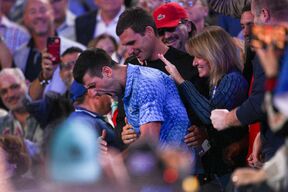 Novak Đoković sa majkom Dijanom Australijan open 2023