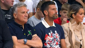Novak Đoković i Srđan Đoković u Beogradskoj areni na utakmici Zvezde