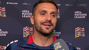 Dušan Tadić nasmejan daje izjavu posle Srbija - Holandija.