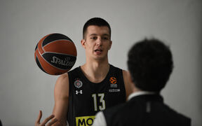 Đorđije Jovanović na promociji u Partizanu