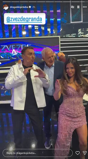 Dragan Kojić Keba i Ana Sević na snimanju ZG