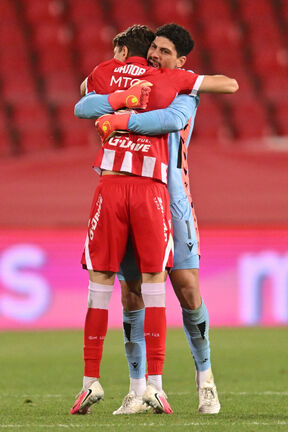 Kristijan Balov, fudbaler Crvene zvezde.