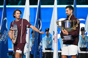 Novak Đoković i Aleks de Minor u Pekingu.