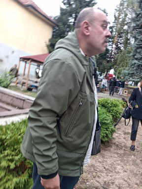 Ljuba Bandović na snimanju serije Grad bola (1).jpg
