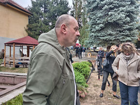 Ljuba Bandović na snimanju serije Grad bola (1).jpg