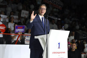 Skup liste Ujedinjena Srbija u Čačku, Aleksandar Vučić2.jpg