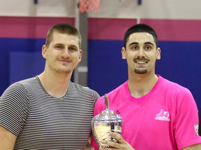 Nikola jokić i Goga Bitadze.