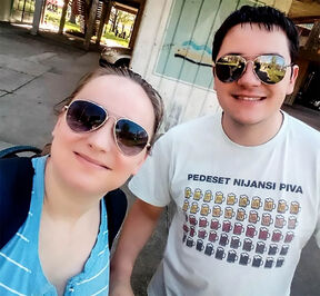 Žarko Stevanović Tragač i supruga Jelena