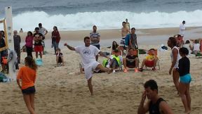 Kristijan Vijeri i Huan Sebastijan Veron na brazilskoj plaži