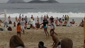Kristijan Vijeri i Huan Sebastijan Veron na brazilskoj plaži