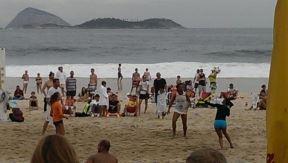 Kristijan Vijeri i Huan Sebastijan Veron na brazilskoj plaži