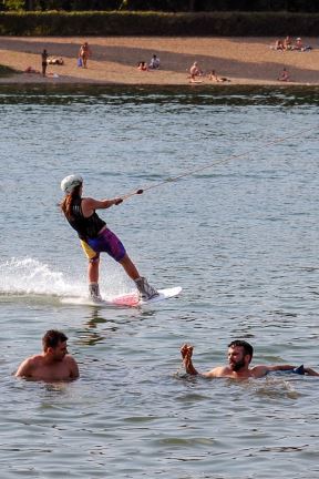 Vrućina u Beogradu, rashladite se sportom na Adi Ciganliji.