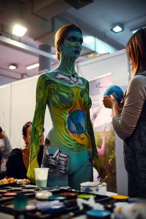 Body Art Festival u Beogradu, oslikavanje tela u okviru Sajma kozmetike 