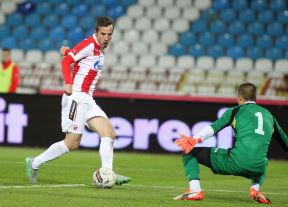 Crvena zvezda - OFK Beograd, gol Vukašina Jovanovića.