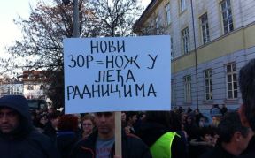 Protesti u Skupštini Srpske zbog zakona o radu
