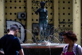 Proradile fontane u Beogradu.