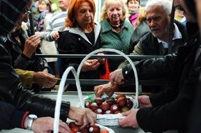 Zeleni venac - prodaja jaja za Uskrs