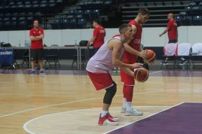 Trening reprezentacije u Kombank areni