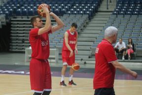Trening reprezentacije u Kombank areni