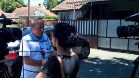 Novi Sad - Protest komšija zbog iseljenja porodice Ljubičić