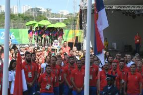 Podignuta zastava Srbije u Rio de Žaneiru (OI 2016) FOTO