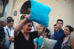 Beograd - protest protiv buke u Cetinjskoj