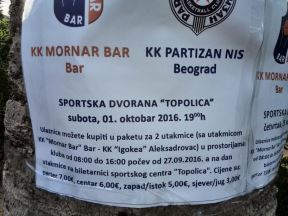 Mornar - Partizan u ABA ligi