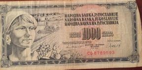 Stare novčanice - SFRJ