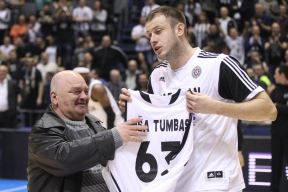 Partizan-PAOK Miša Tumbas 63. rođendan