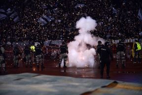 153. večiti derbi Crvena zvezda - Partizan povređeni navijači
