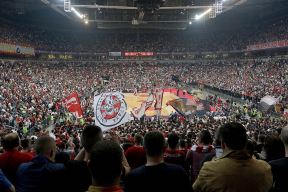 Čirlidersice Crvena zvezda - Olimpijakos Evroliga 2017. FOTO