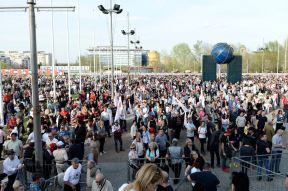 SNS Miting u Areni: Aleksandar Vučić u Areni FOTO