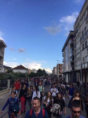 Ostrog - vernici pohrlili na svetac