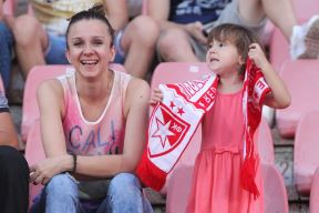 Zvezda - Irtiš, transparent Delija na jugu: Nećemo da Srbija... FOTO