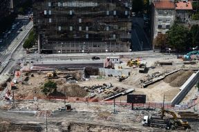 Slavija: Radovi na kružnom toku i Bulevaru Oslobođenja