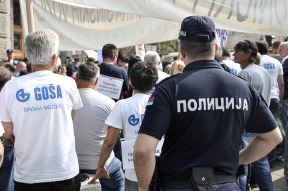 Radnici Goše - štrajk u Beogradu