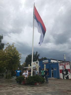 Zastava Srbije - Jarbol u Bloku 21 na Novom Beogradu