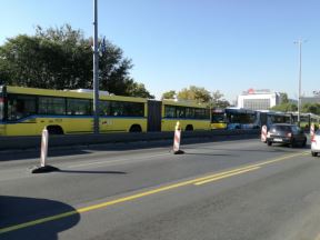 Brankov most - gužva - pokvario se autobus