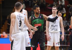 Miroslav Muta Nikolić posle meča Partizan - Olimpija 77-78
