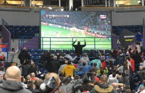 Navijači Zvezde gledali fudbal u Beogradskoj areni