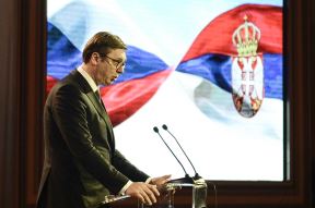 Lavrov i Vučič u Hramu Svetog Save