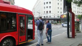 Štrajk taksista u centru Beograda