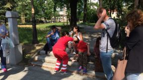 Beograd - nesreća kod Hrama svetog Save 