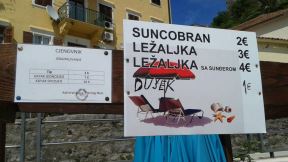 Letovanje Crna Gora cene ležaljki