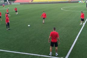 Srbija trening u Litvaniji